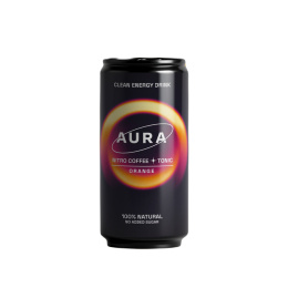 aura coffee- puszka nitro cold brew orange