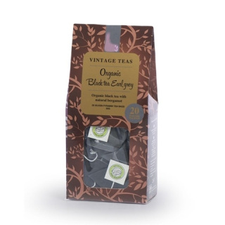 Vintage Teas - Herbata czarna, Organic Earl Grey 20x2,5g