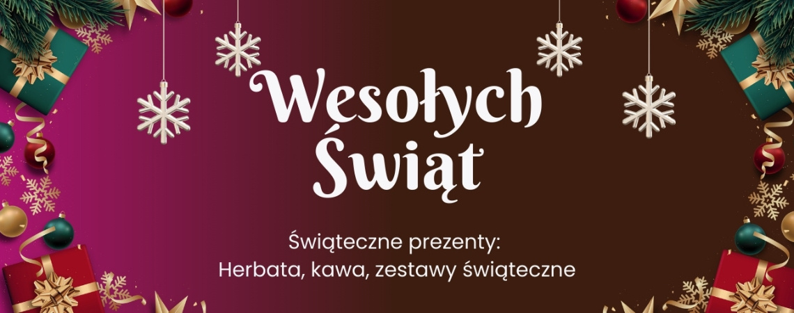 Prezenty świąteczne z kawą i herbatą